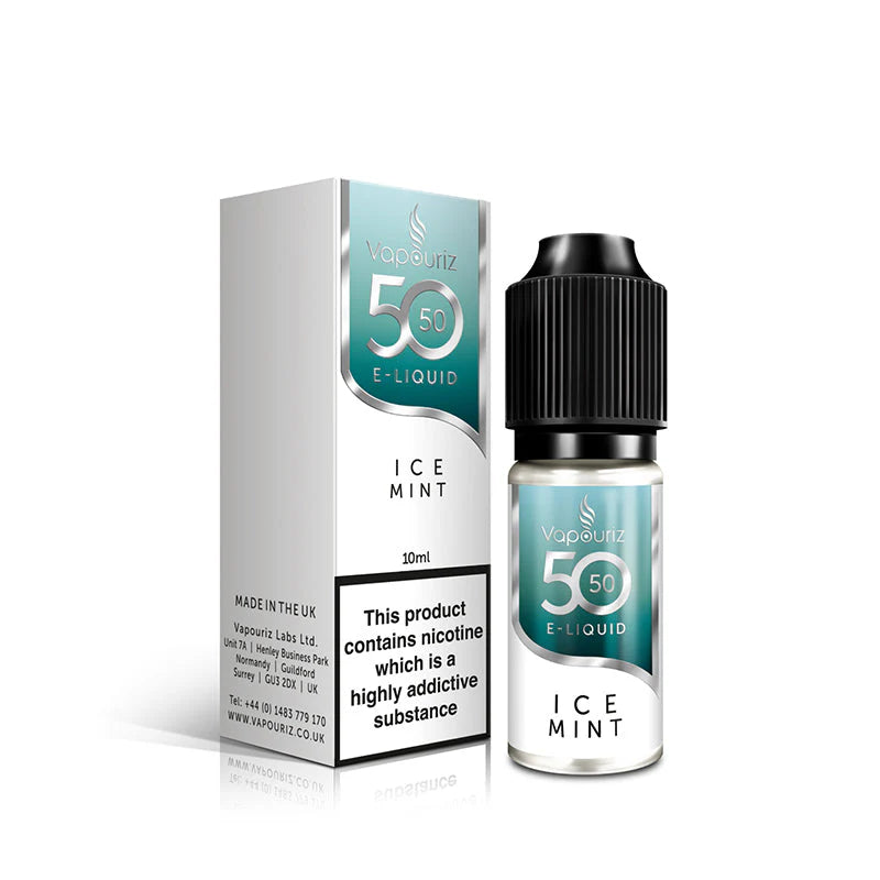Ice Mint 50:50 10ml E-liquid by Vapouriz
